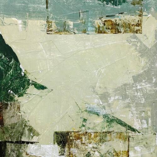 Untitled landscape Acrylic with knife on canvas